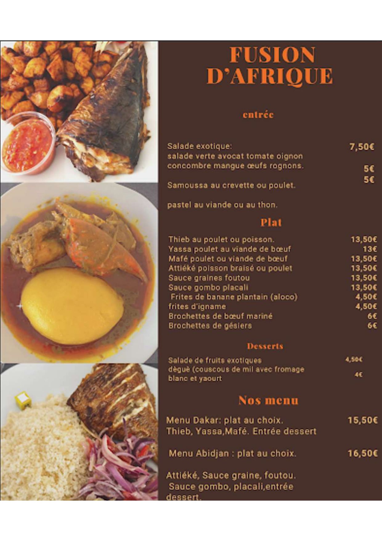 restaurant africain foufou