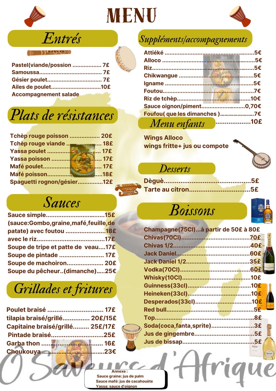 saveurs africaine